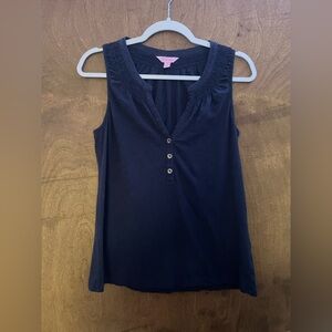 Lilly Pulitzer Navy Blue Tank Top size medium